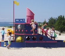Hit one of Long Island's beautiful beaches for playtime in the sand, surf, or on the playground. 