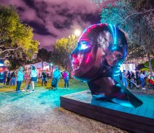 Delight in the free  pop-up art and light displays around Broward County during IGNITE. Photo courtesy of the Broward County Cultural Division