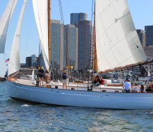 The Adirondack III sails past Boston's Inner Harbor Islands. Photo by Classic Harbor Line