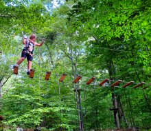 Let the kids test their bravery with an Adventure Park challenge on a CT day trip. Photo by Ally Noel