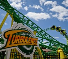 Enjoy a thrilling ride on the twisty Turbulence roller coaster at Adventureland in Farmingdale. Photo courtesy of the amusement park