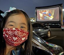 Head to a local drive-in movie theater for outdoor family movie night. Photo courtesy of  Anaheim Town Square