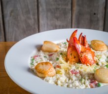 Let Aneu whip up a lobster scallop risotto for a delish Mother's Day! Photo courtesy of Aneu