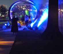 Step into a celestial landscape courtesy of Astra Lumina and the Queens Botanical Garden. 