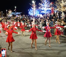 Sandy Springs City Springs puts on a free parade and beautiful display of lit, miniature homes on December 8. Photo courtesy City of Sandy Springs 