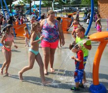 Swift-Cantrell Park is a great summer destination to cool down on the splash pad.Photo courtesy of the park 