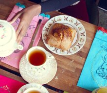 Enjoy high tea in Candler Park at the quirky yet delicious Dr. Bombay's Underwater Tea Party. Photo courtesy of Dr. Bombay's