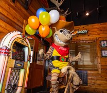 Andy Armadillo brings the fun to birthday parties at Texas Roadhouse.