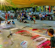 Duluth is hosting its colorful Chalk Art Festival on Saturday! Photo courtesy of the City of Duluth