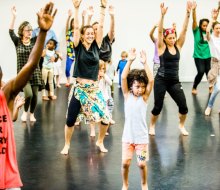 Join the BAM DanceAfrica Community Workshop for fun-filled, interactive instruction. Photo courtesy of BAM