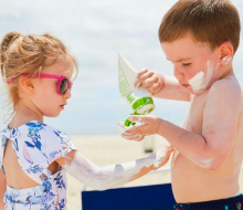 Get a sunscreen they won't mind slathering on! Babyganics Mineral Sunscreen Lotion image courtesy of the company