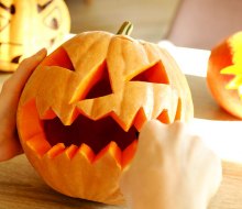 Which pumpkin carving idea will you choose? Spooky or sweet?
