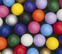 What color ball will you choose for your next game of mini golf?