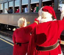 Visit Santa on the North Pole Express. Photo courtesy of Black River & Western Railroad