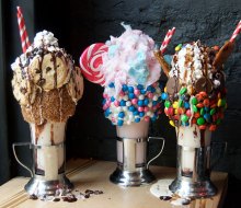Indulge in the over-the-top milkshakes at Black Tap. Photo courtesy of the shop
