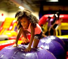 Games and inflatables are part of the fun at Bounce U!