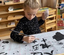 Battery Park Montessori's authentic trilingual Montessori approach provides an immersive language experience. Photo courtesy of the school