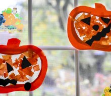 Kids can make Halloween window decorations for the whole neighborhood to enjoy! Photo by Briesha Bell, via Unsplash
