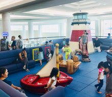 Find free fun for Long Island kids at the free play space at the Broadway Mall. Photo courtesy the mall