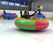Aviator Sports is the  first to have ice bumper cars in Brooklyn, bringing a completely new experience to the ice rink.