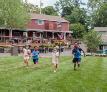 Discover the  storybook village of Peddler's Village with colonial-style buildings, award-winning gardens, shopping, dining, and lodging. Photo courtesy of Peddler's Village