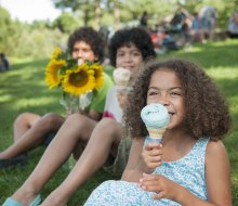 Buttonwood Farm serves up ice cream, sunflowers, and fun family entertainment. Photo courtesy of Visit CT