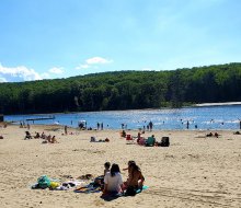  Enjoy the spacious shore and freshwater at Fahenstock State Park's Lake Canopus. Photo courtesy of I Love the Hudson Valley