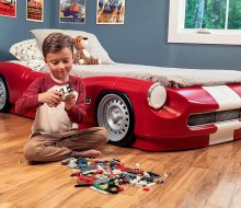 The Step2 Roadster Toddler-to-Twin Bed is cool for car lovers. 