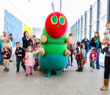 This weekend brings the Very Hungry Caterpillar Day and more fun things to do with kids! Photo courtesy of The Eric Carle Museum of Picture Book Art.