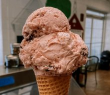 Photo courtesy of Woody's Ice Cream in Fairfax, Virginia