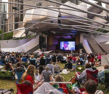 Millennium Park Summer Film Series offers free outdoor movies in Chicago. Photo courtesy of chicago.gov