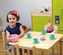 Teatime meets playtime in Beverly. Photo courtesy of the Children's Piazza