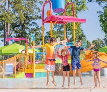 These water parks and other swimming spots are perfect for summer birthday parties in Houston. Photo courtesy of the City of Conroe Parks and Recreation