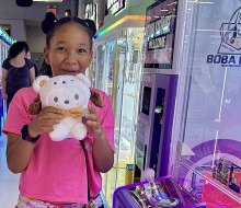 Whether you best the claw machines or not, everyone walks away a winner at Boba Box thanks to its drinks-and-treat packages. Photo by Jody Mercier