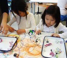 Circuitry meets art-making at the Children's Museum of the Arts' Invention Lab.