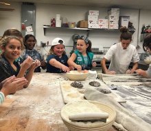 Kids can create homemade bread or pasta at The Flour Shoppe Bakery in Rockville Centre. 