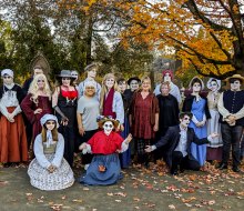 Meet the Ghosts at this year's West Hartford Hauntings, one of the top ghost and graveyard tours for families in New England. Photo courtesy of the Noah Webster House.