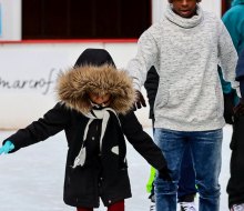 Ice skating is a great family activity on Christmas Day or Christmas Eve. Photo courtesy of Winterfesthartford.com