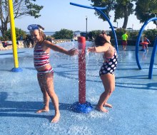 Cool off at Connecticut splash pads as Summer 2025 turns up the heat! Splash Pad photo by Ally Noel for Mommy Poppins