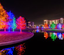 Vitruvian Park transforms into a magical wonderland during the holiday season! Photo courtesy Vitruvian Lights 