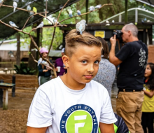 The birds are very friendly at Bee City Zoo!  Photo courtesy of the zoo