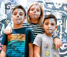 Put a multicultural spin on spooky fun this Halloween Weekend in Boston at the Day of the Dead Family Fiesta! Photo by Tony Rinaldo, courtesy of the Peabody Museum