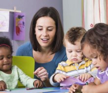 Teachers that are fully engaged in play make kids and parents happy. Photo via Bigstock