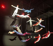 Each room holds a new surprise at The Art of the Brick. 