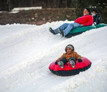 Glide down Massanutten Resort's 16 snow tubing lanes. Photo courtesy of Massanutten Resort