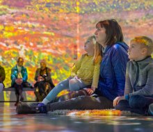 Christmas vacation is the perfect time to catch Monet: The Immersive Experience before it leaves town in January! Photo courtesy of the experience