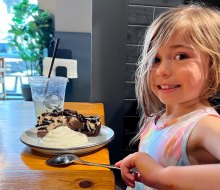 These CT spots offer fun, trendy food for families, like Oreo Pie for dessert at Mighty Quinns! Photo by author Kelly Patino