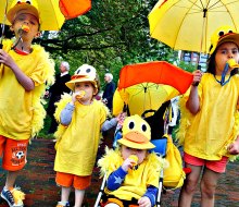 Take your lil-Bostonians to the very adorable Duckling Day Parade. Photo courtesy of Friends of the Public Garden