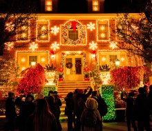 The Dyker Heights Christmas lights attract throngs of visitors to the Brooklyn neighborhood each holiday season. Photo courtesy of Dyker Heights Lights