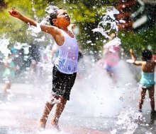 Get out and beat the summer heat at the best splash pads, splash parks, and water playgrounds in Boston! Photo courtesy of Rose Kennedy Greenway Conservancy
